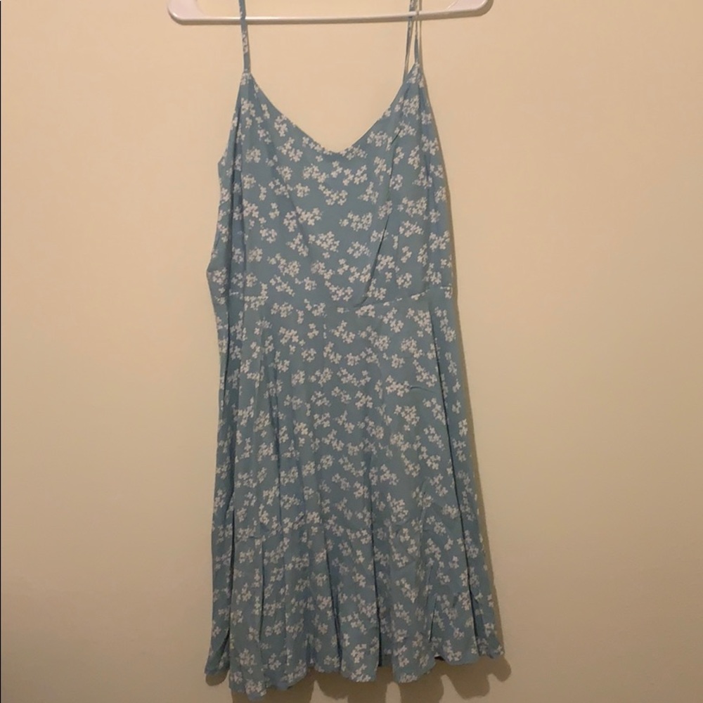 Baby Blue Floral Dress